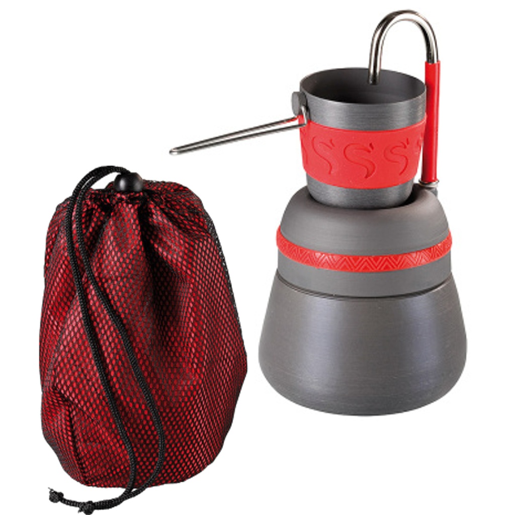 Tourist flow coffee maker with filter + 150ml travel mug