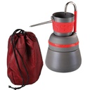 Tourist flow coffee maker with filter + 150ml travel mug