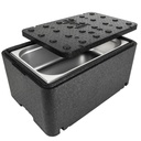 Thermobox box thermos container with lid for medicine food 600x400x296mm GN1/1 48L Arpack