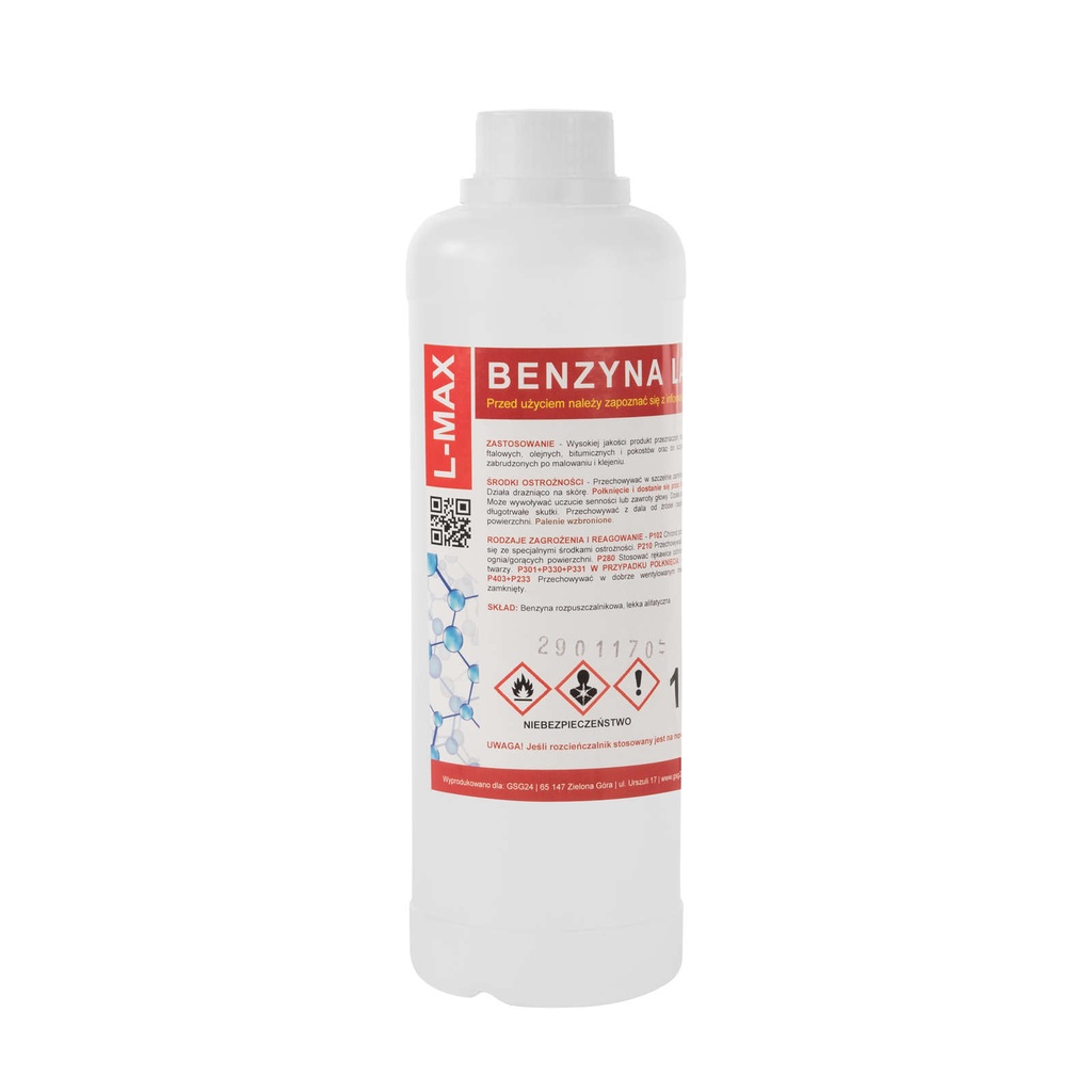 L-MAX 1L lacquer gasoline thinner solvent for paints and varnishes