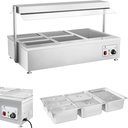 Dry bemar heater without water free standing 6 x GN 150mm 55L Royal Catering