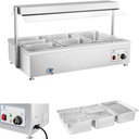 Freestanding water heater bemar with tap 6 x GN 150mm 55L Royal Catering