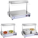 Electric compact heating tray plate 2 halogen lamps 1100W 230V