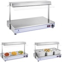 Electric compact heating tray plate 3 halogen lamps 1550W 230V