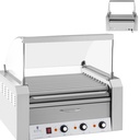 Ritininė kepsninė su dangčiu ir pašildymo stalčiumi 20 dešrainių bandelių 2600W 230V "Royal Catering