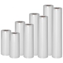 Foil in roll moleskin bags for vacuum packer KIT various sizes 8 rolls LFGB and FDA certificate