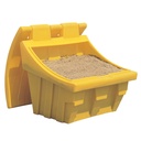 Box container for sand sand and salt for sidewalks 300kg yellow