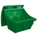 Container box for sand sand and salt for sidewalks 300kg green