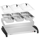 Pārtikas sildītājs 3 elektriskajiem traukiem 400W Royal Catering