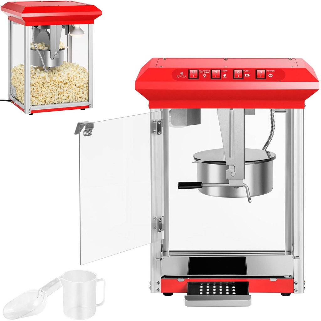 Professional powerful popcorn machine 1325W Royal Catering RCPR-1325