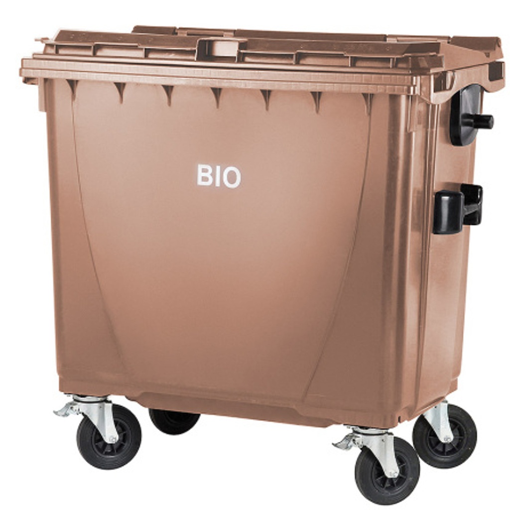 BIO atliekų ir maisto atliekų konteineris ATEST - rudas 770L