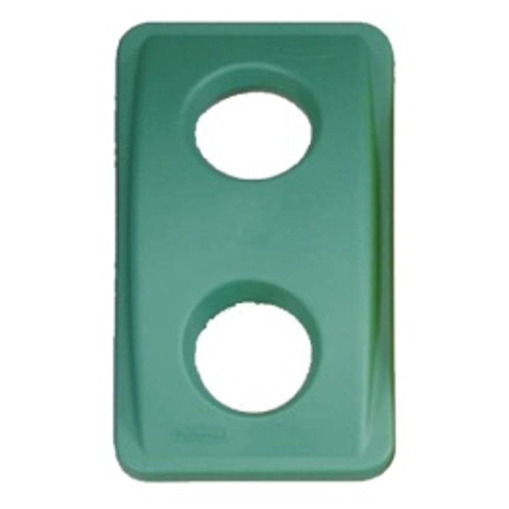 Lid for Rubbermaid SLIM JIM reg bin; green