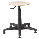 Workshop swivel stool on a stable base without wheels