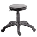 Workbench swivel stool on a mobile base