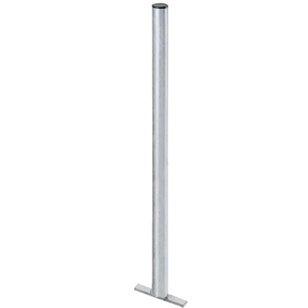 Steel post for fixing basket and bag tray 150cm