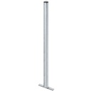 Cinkuotas plieninis stulpelis gatvės šiukšliadėžei 60x1200mm