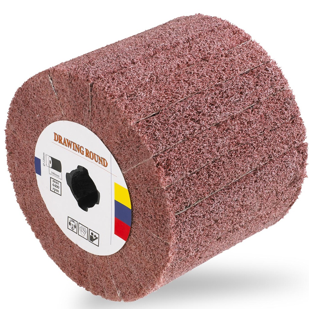 Nylon polishing roller 120 x 100 mm M19 grit 80 MSW-WHEELS-80A