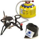 Tourist stove with gas heater and piezo burner SPIDER PRO 3kW
