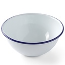Enamel bowl white 160mm dia Hendi 621288
