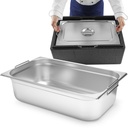 GN 1/1 catering container with retractable handles 530x325x150mm 21L 817148