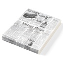 Parchment paper for warm snacks newspaper print 200x250mm 500pcs. Hendi 678121