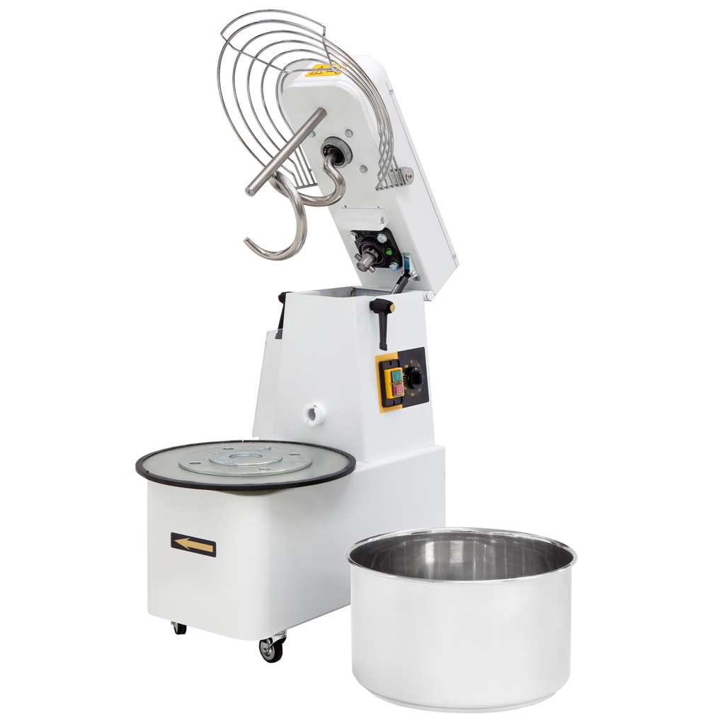 Spiral mixer with removable bowl 2 speeds 25kg 88kg/h Hendi 222928