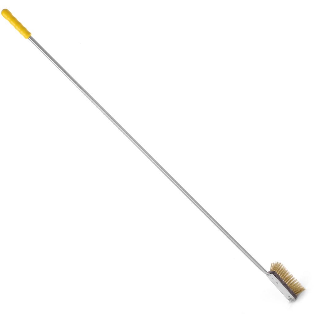 Brush for pizza oven with brass soft bristles vertical 170x55x(H)1700mm Lilly Codroipo Hendi 525647