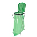 Stand catering holder for 120L garbage bags waste GREEN