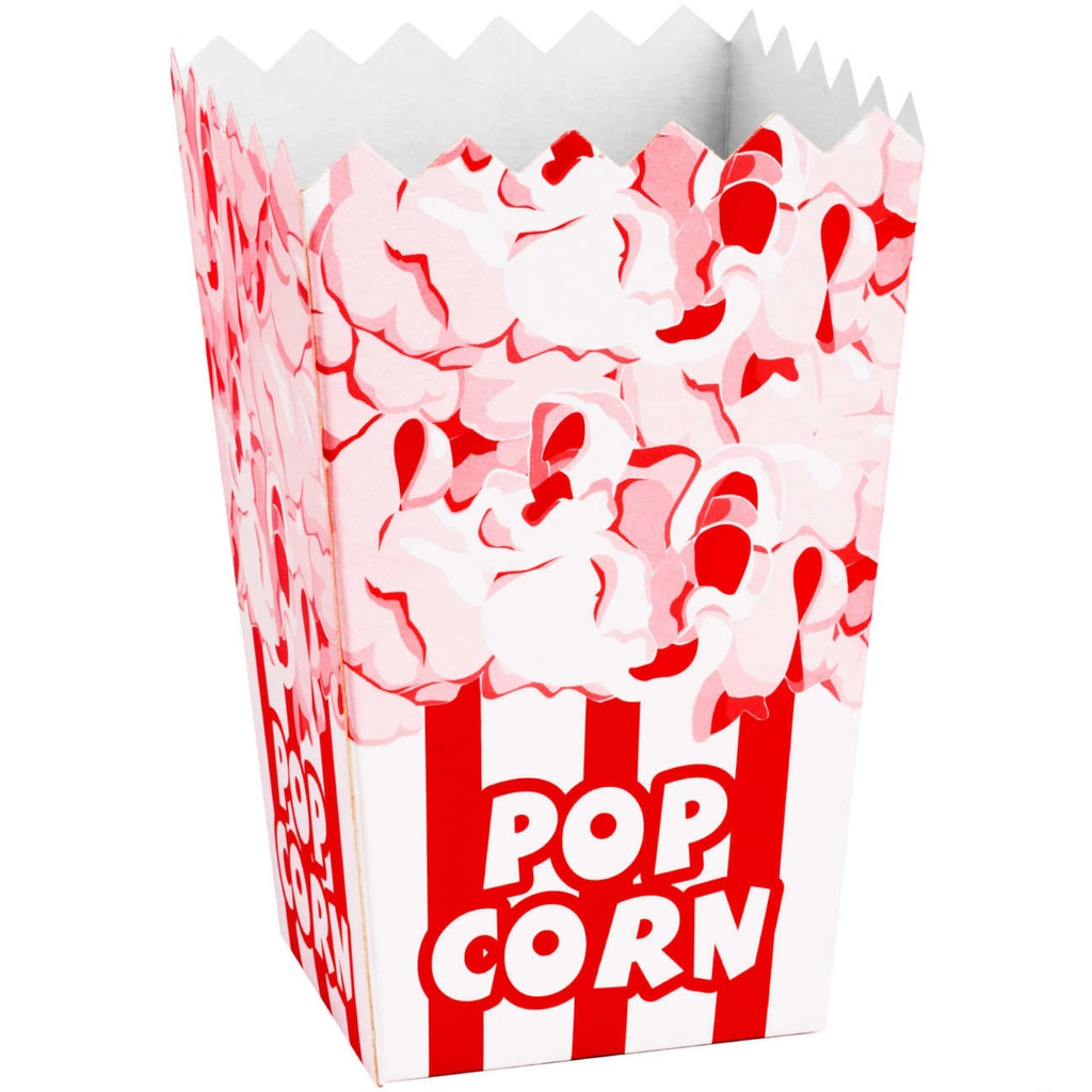 Kartona kaste PopCorn 7x14.5x9cm MEDIUM 0.75L 100gab.