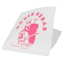 Package envelope bag for KEBAB 17x17cm foiled coated 200pcs.