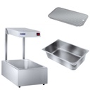 Maitinimo šildymo lempa maisto šildytuvas 500W + GN1/1 konteineris