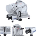 Electric slicer for cold cuts and cheese with sharpener 150W Diameter 250mm.