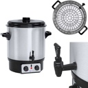 Mulled wine warmer brewer with tap timer stainless steel 2000W 27L