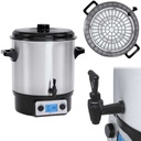 Mulled wine warmer brewer with LCD timer tap stainless steel 2000W 27L
