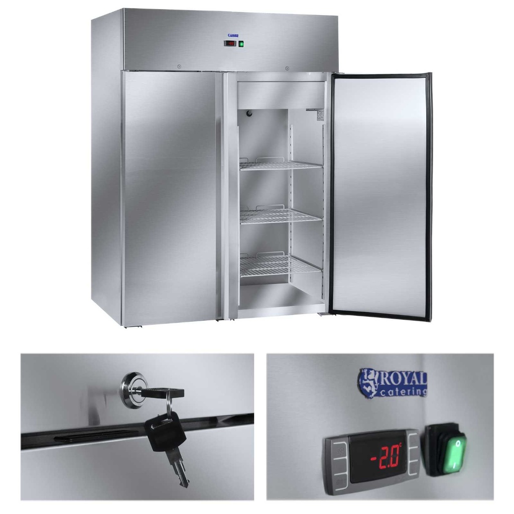 Refrigerator refrigerator cabinet double stainless steel from -2 to 8deg;C 1168L