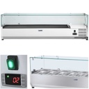 Refrigerated display cabinet with glass cover 7x GN1/4 160cm