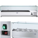 Refrigerated display cabinet with glass cover 7x GN1/4 150cm