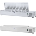 Refrigerated display cabinet with steel lid 7x GN1/4 150cm