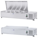 Refrigerated display cabinet with steel lid 5x GN1/4 120cm