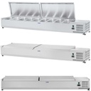Refrigerated display cabinet with steel cover 9x GN1/3 200cm