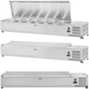 Refrigerated display cabinet with steel lid 7x GN1/3 161 cm