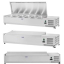 Refrigerator rack with steel lid 6x GN1/3 140cm
