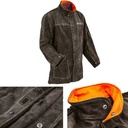 Durable leather protective welding jacket size M