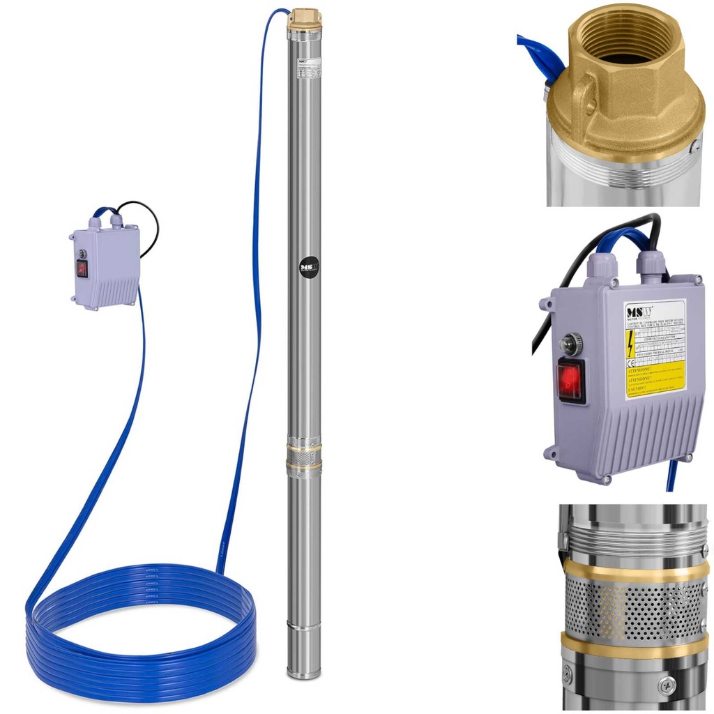 MSW 3800 L/hr submersible well pump up to 85 m
