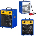 Construction blower heater for drying plaster walls rectangular 400V 9000W