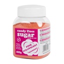Braškių skonio rožinis cukraus vata 400g