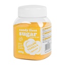 Colored cotton candy yellow sugar with vanilla flavor 400g