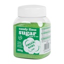 Colorful green cotton candy sugar with kiwi flavor 400g