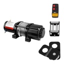 Winch car winch off road remote control rope 15 m pulling capacity 2040 kg + Blocking 4 T