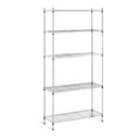 Wire openwork storage rack grey color 180x90x35cm up to 150kg